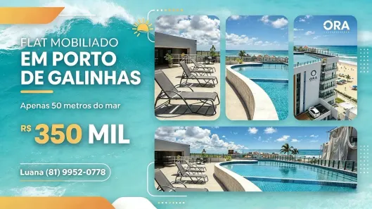 Apartamento com 1 Quarto à venda, 24m² no Camela, Ipojuca