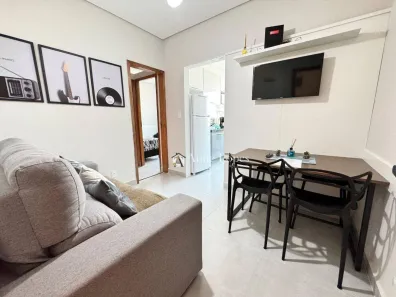Apartamento com 2 Quartos para alugar, 42m² no José Menino, Santos