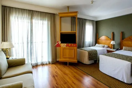 Flat com 1 Quarto para alugar, 31m² no Indianópolis, São Paulo
