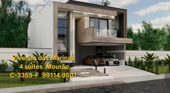 Casa de Condomínio com 4 Quartos à venda, 245m² no Ponta Negra, Manaus