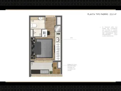 Apartamento com 1 Quarto à venda, 26m² no Jardim Vila Mariana, São Paulo