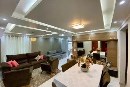 Apartamento com 3 Quartos para alugar, 122m² no Guilhermina, Praia Grande