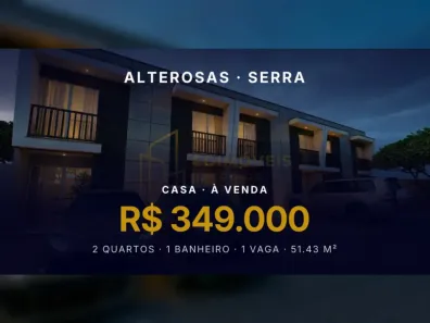 Casa com 2 Quartos à venda, 51m² no Alterosas, Serra