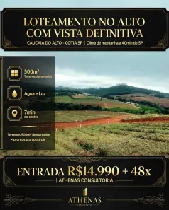 Lote/Terreno à venda, 500m² no Centro (Caucaia do Alto), Cotia