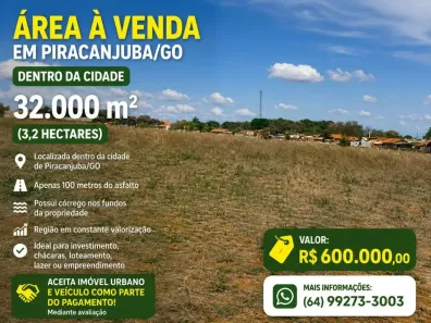 Lote/Terreno à venda, 32000m² no , Piracanjuba