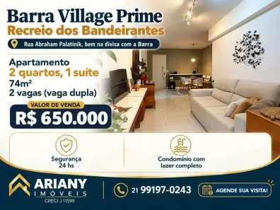 Apartamento com 2 Quartos à venda, 74m² no Recreio dos Bandeirantes, Rio de Janeiro