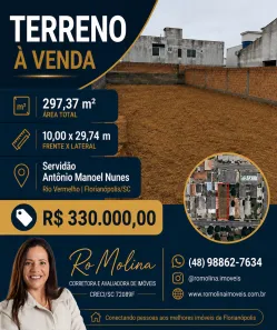Lote/Terreno à venda, 297m² no São João do Rio Vermelho, Florianópolis