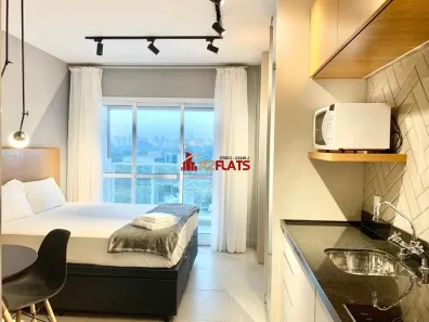 Apartamento com 1 Quarto para alugar, 24m² no Indianópolis, São Paulo