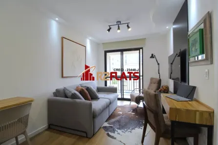 Apartamento com 1 Quarto para alugar, 40m² no Indianópolis, São Paulo