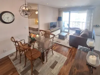 Apartamento com 1 Quarto para alugar, 50m² no Sítio Tamboré Alphaville, Barueri