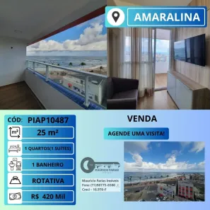 Apartamento com 1 Quarto à venda, 25m² no Amaralina, Salvador