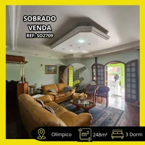 Sobrado com 3 Quartos à venda, 248m² no Olímpico, São Caetano do Sul