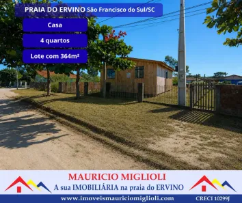 Casa com 4 Quartos à venda, 364m² no Praia do Ervino, São Francisco do Sul