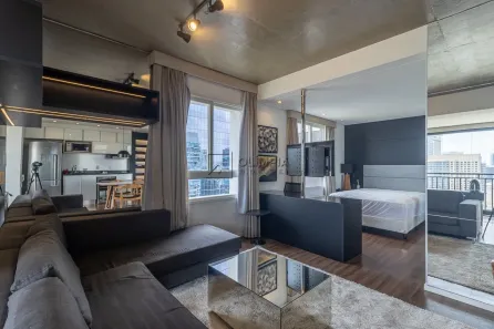 Apartamento com 1 Quarto para alugar, 63m² no Cidade Monções, São Paulo