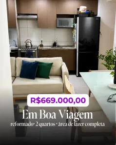 Apartamento com 2 Quartos à venda, 60m² no Boa Viagem, Recife