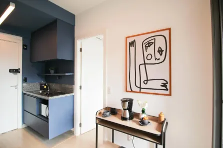 Apartamento com 1 Quarto para alugar, 27m² no Vila Nova Conceição, São Paulo