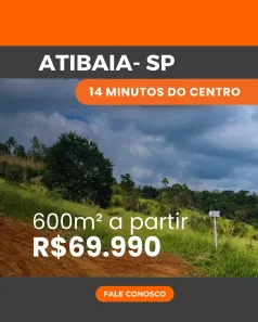 Lote/Terreno à venda, 600m² no Alvinópolis, Atibaia