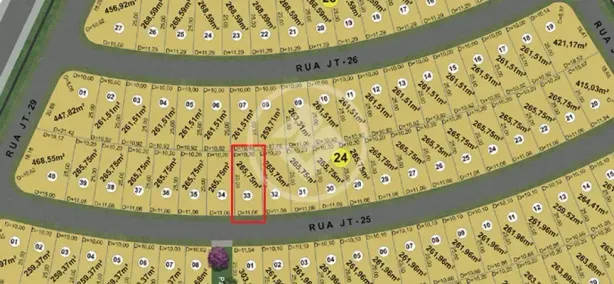 Lote/Terreno à venda, 266m² no Jardins Turim, Senador Canedo