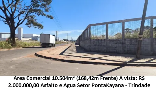 Lote/Terreno à venda, 10504m² no Setor Ponta Kayana, Trindade