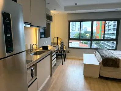 Apartamento com 1 Quarto para alugar, 30m² no Brooklin Paulista, São Paulo