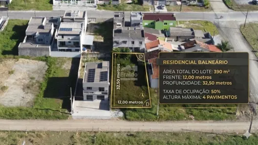 Lote/Terreno à venda, 390m² no Bela Vista, Matinhos