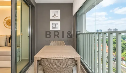 Apartamento com 1 Quarto para alugar, 26m² no Brooklin Paulista, São Paulo