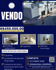 Casa com 2 Quartos à venda, 135m² no Costa Bela, Serra