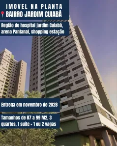 Apartamento com 3 Quartos à venda, 99m² no Jardim Cuiabá, Cuiabá