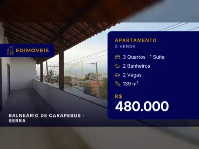 Apartamento com 3 Quartos à venda, 139m² no Balneário de Carapebus, Serra