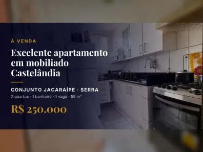 Apartamento com 2 Quartos à venda, 55m² no Conjunto Jacaraípe, Serra
