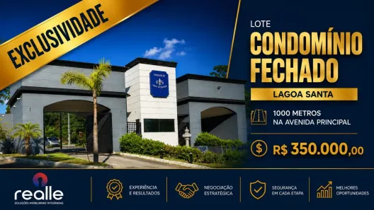 Lote/Terreno à venda, 1000m² no Residencial Poços, Lagoa Santa