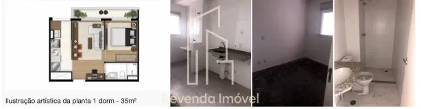 Apartamento com 1 Quarto à venda, 35m² no Aclimação, São Paulo