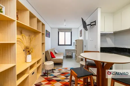 Apartamento com 1 Quarto para alugar, 22m² no Centro, Curitiba