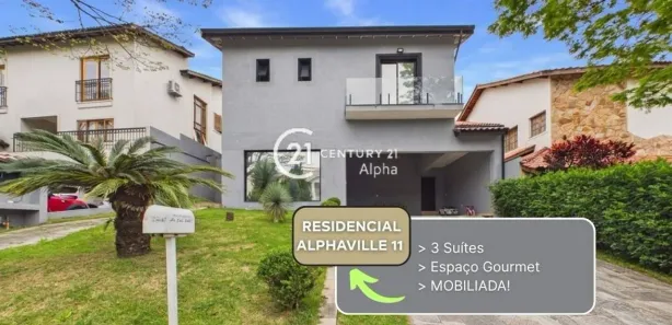Casa de Condomínio com 3 Quartos para alugar, 276m² no Alphaville, Santana de Parnaíba