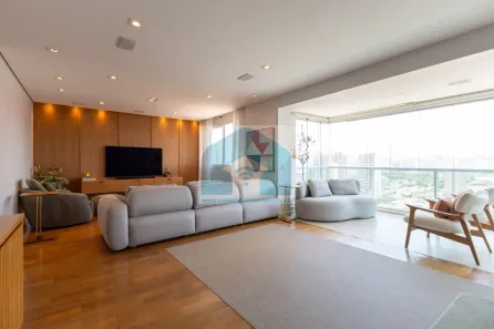 Apartamento com 3 Quartos para alugar, 198m² no Cidade Monções, São Paulo