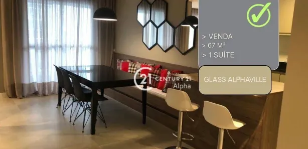 Apartamento com 1 Quarto à venda, 67m² no Melville Empresarial I e II, Barueri