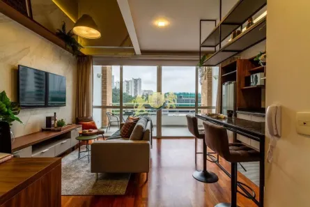 Flat com 1 Quarto para alugar, 60m² no Cidade Monções, São Paulo