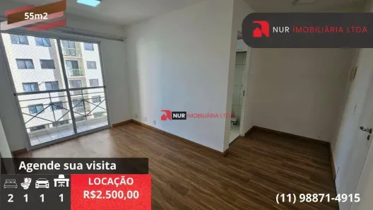 Apartamento com 2 Quartos para alugar, 55m² no Jardim das Vertentes, São Paulo