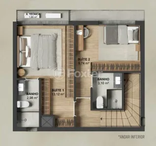 Apartamento com 2 Quartos à venda, 90m² no Mont Serrat, Porto Alegre