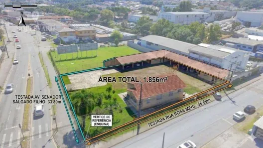 Lote/Terreno à venda, 1856m² no Uberaba, Curitiba