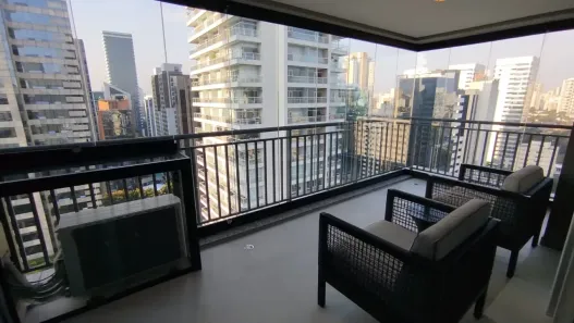 Apartamento com 1 Quarto para alugar, 62m² no Cidade Monções, São Paulo
