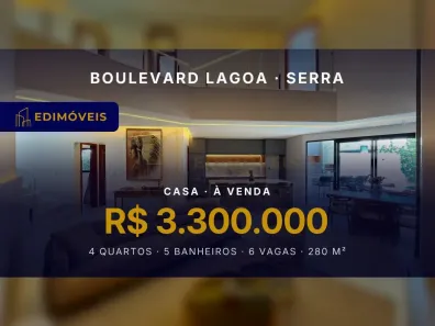 Casa com 4 Quartos à venda, 280m² no Boulevard Lagoa, Serra