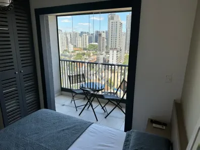 Apartamento com 1 Quarto para venda ou aluguel, 22m² no Jardim das Acácias, São Paulo