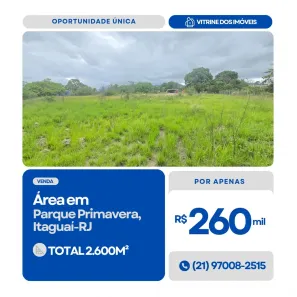 Lote/Terreno à venda, 2600m² no Parque Primavera, Itaguaí