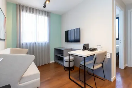 Apartamento com 1 Quarto para alugar, 23m² no Centro, Curitiba