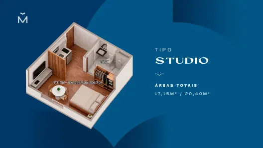 Apartamento com 1 Quarto à venda, 19m² no Tamandaré, Tamandaré