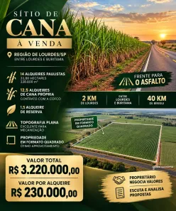 Fazenda/Sítio à venda, 338800m² no Centro, Lourdes