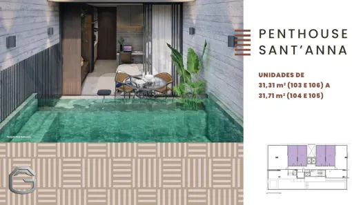 Apartamento com 1 Quarto à venda, 31m² no Centro, Feira de Santana