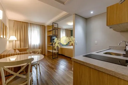 Flat com 1 Quarto para alugar, 27m² no Pinheiros, São Paulo