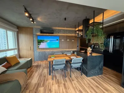 Apartamento com 1 Quarto para alugar, 62m² no Cidade Monções, São Paulo